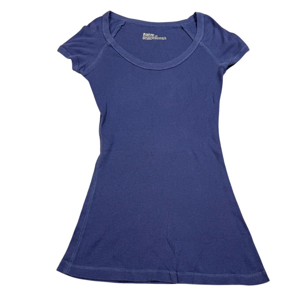 Y2K Mossimo Womens Size S Scoop Neck T-Shirt Blue